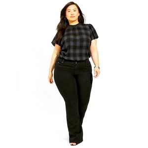 Plus-Size Rayon Mock Neck Flutter Sleeve Top, Torrid Size 2 (2X)